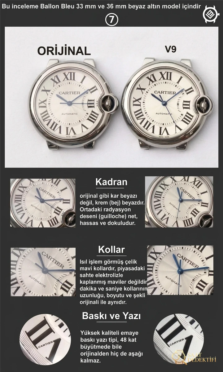Ultimate Guide to Distinguishing Real from Replica V9 Factory Cartier Ballon Bleu Undated White Gold Model, I Teach You to Distinguish Real from Replica with Comparative Images - General Angle and Aesthetic Stance