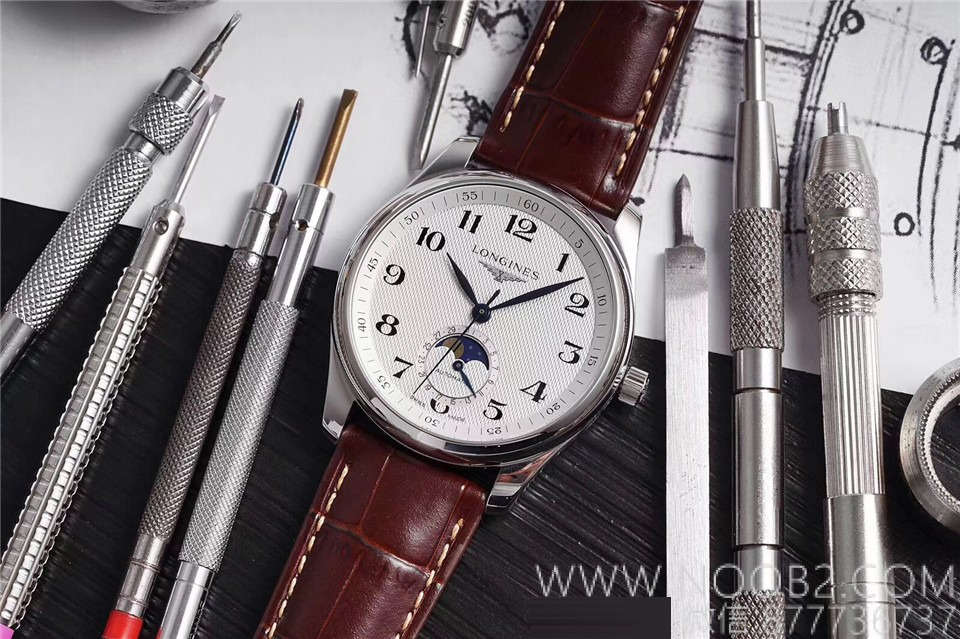 Gerçek-replika incelemesi: 2019 yeni GS Factory Longines Master Collection ay evreli, orijinaliyle karşılaştırma — almaya değer mi? — 11. fotoğraf