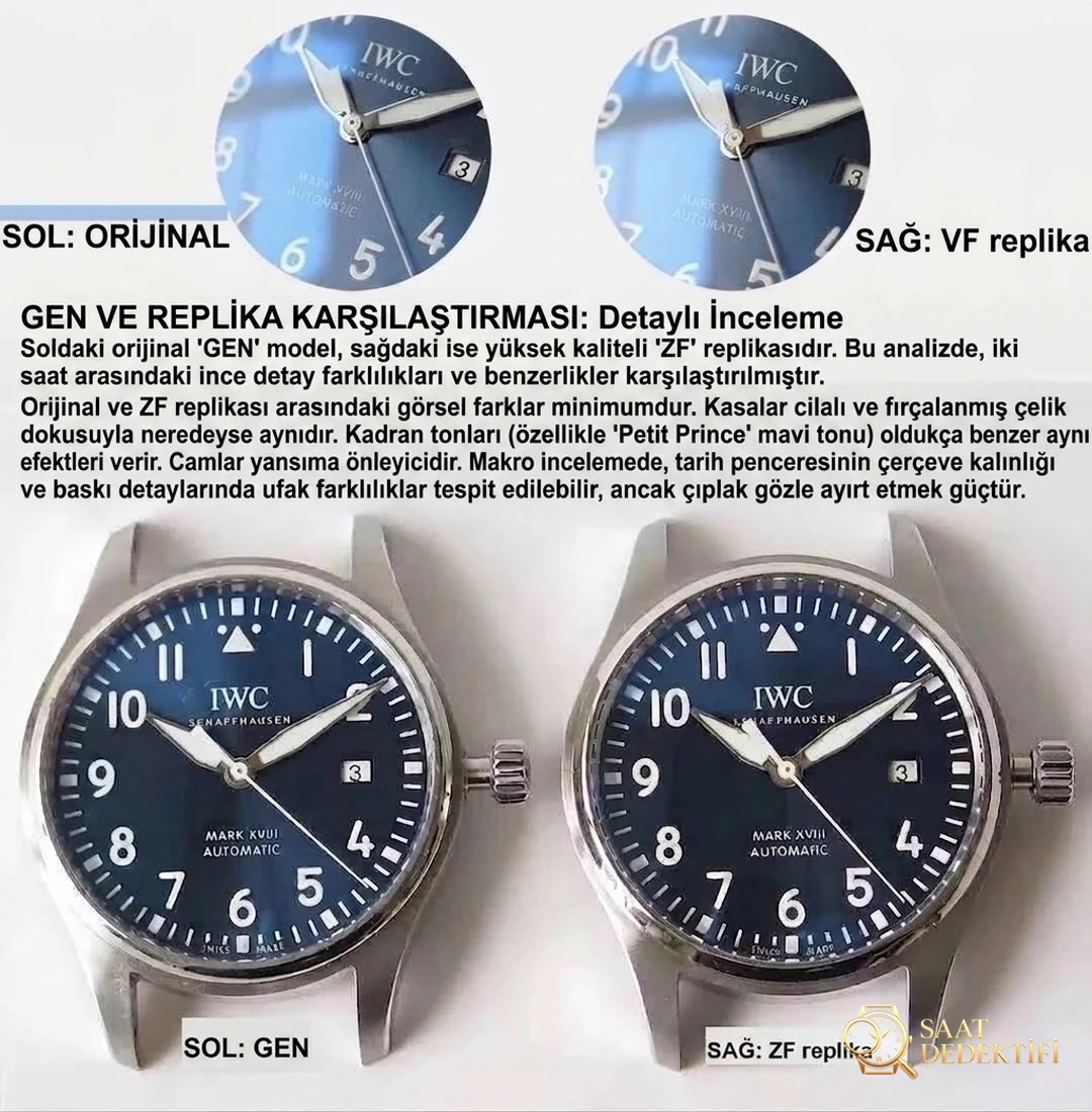 Gerçek-replika karşılaştırmalı inceleme: V7 Factory IWC Mark XVIII Le Petit Prince iw327004 V2 sürümü, orijinal İsviçre ETA2892 mekanizmasında hangi noktalar geliştirildi? - Arka Kapak ve Mekanizma Detayı