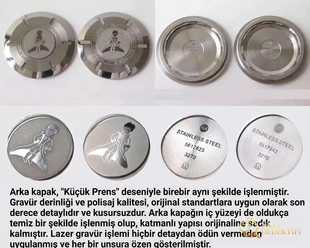Gerçek-replika karşılaştırmalı inceleme: V7 Factory IWC Mark XVIII Le Petit Prince iw327004 V2 sürümü, orijinal İsviçre ETA2892 mekanizmasında hangi noktalar geliştirildi? - Fosfor ve Super-LumiNova Gece Görünümü