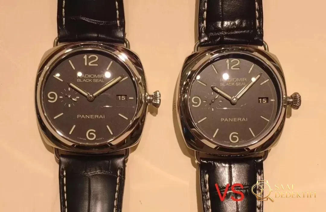 Gerçek-replika karşılaştırmalı inceleme: VS Factory Panerai 388 V2 versiyon replika saatin fiyatı nasıl? Nereden alınır? - Kasa Profili ve Kurma Kolu İncelemesi
