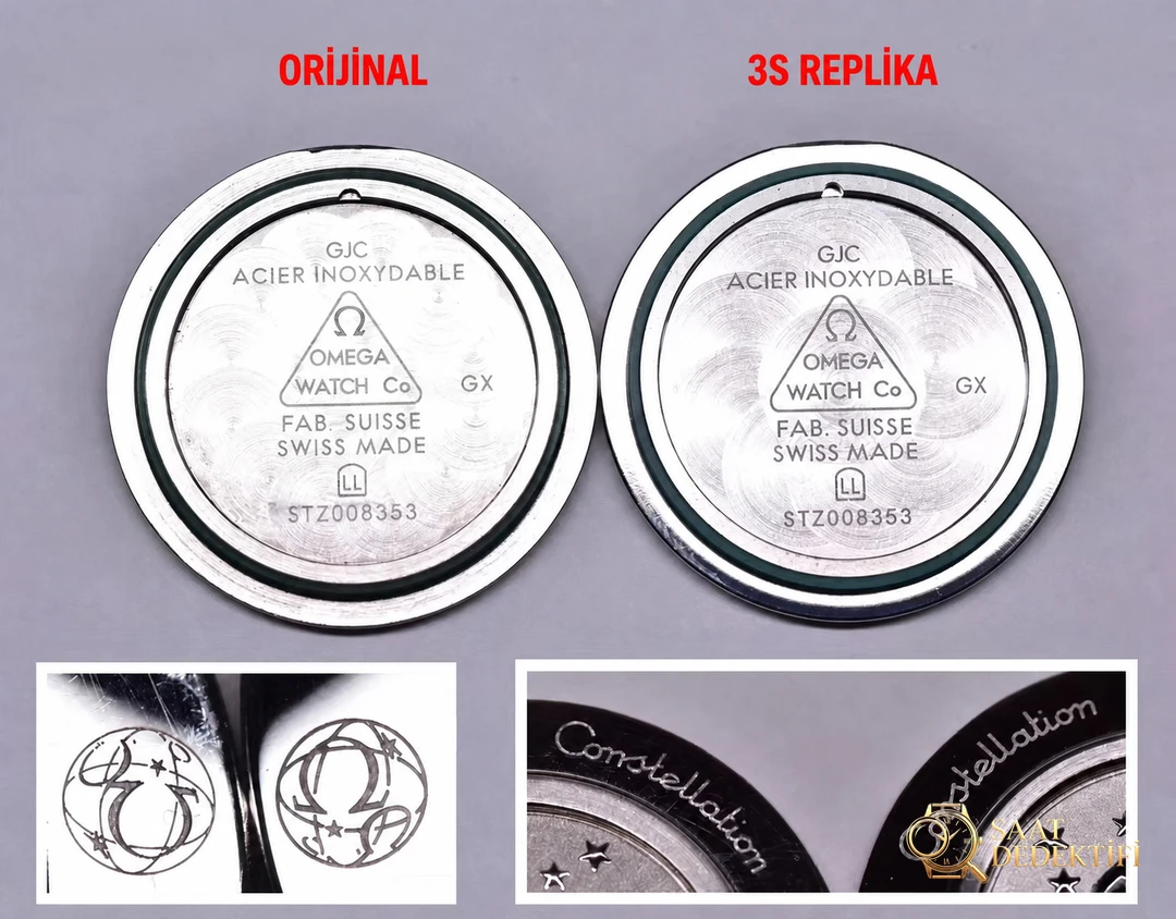Gerçek-replika karşılaştırması: 3S Factory Omega Constellation 28 mm kadın kuvars kol saati - Bilezik Bakla Ayrımı ve Pim Yapısı