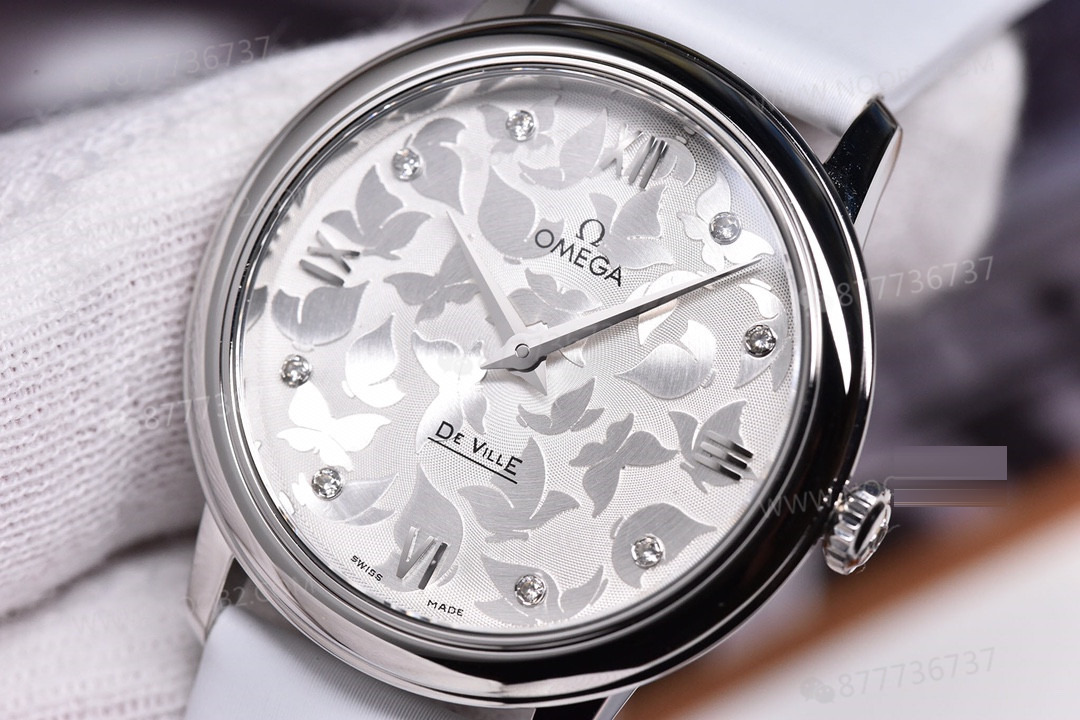 Gerçek-Replika Karşılaştırması: 3S Factory Omega De Ville Prestige Butterfly Kadın Kol Saati — 6. fotoğraf