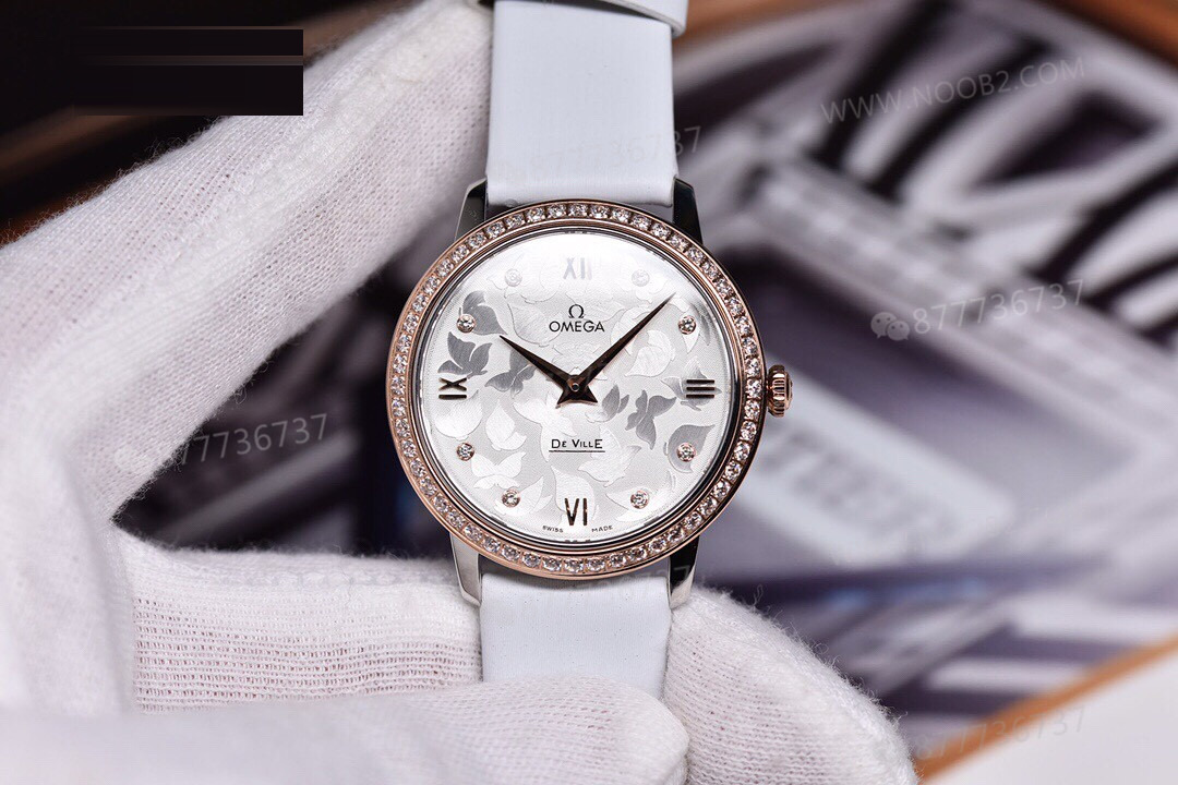 Gerçek-Replika Karşılaştırması: 3S Factory Omega De Ville Prestige Butterfly Kadın Kol Saati — 11. fotoğraf