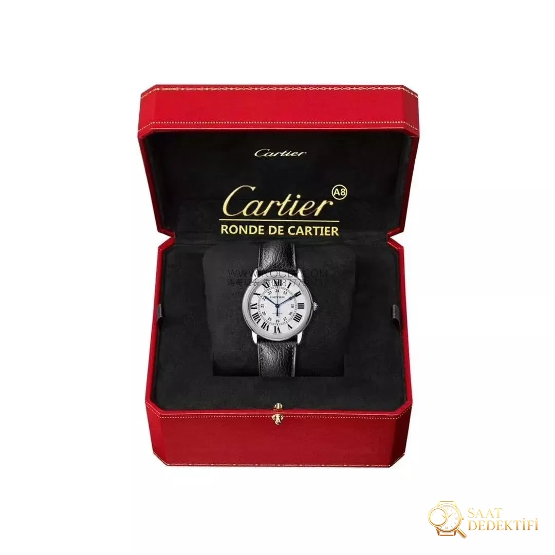 Gerçek-Replika Karşılaştırması: A8 Factory Cartier Ronde Solo 36 MM Uniseks Replika ile Orijinal Karşılaştırmalı İnceleme - Arka Kapak ve Mekanizma Detayı