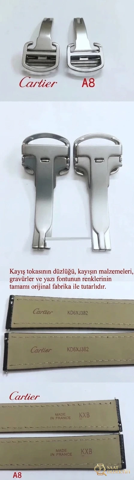 Gerçek-Replika Karşılaştırması: A8 Factory Cartier Ronde Solo 36 MM Uniseks Replika ile Orijinal Karşılaştırmalı İnceleme - Mekanizma Zemberek ve Balans Detayı