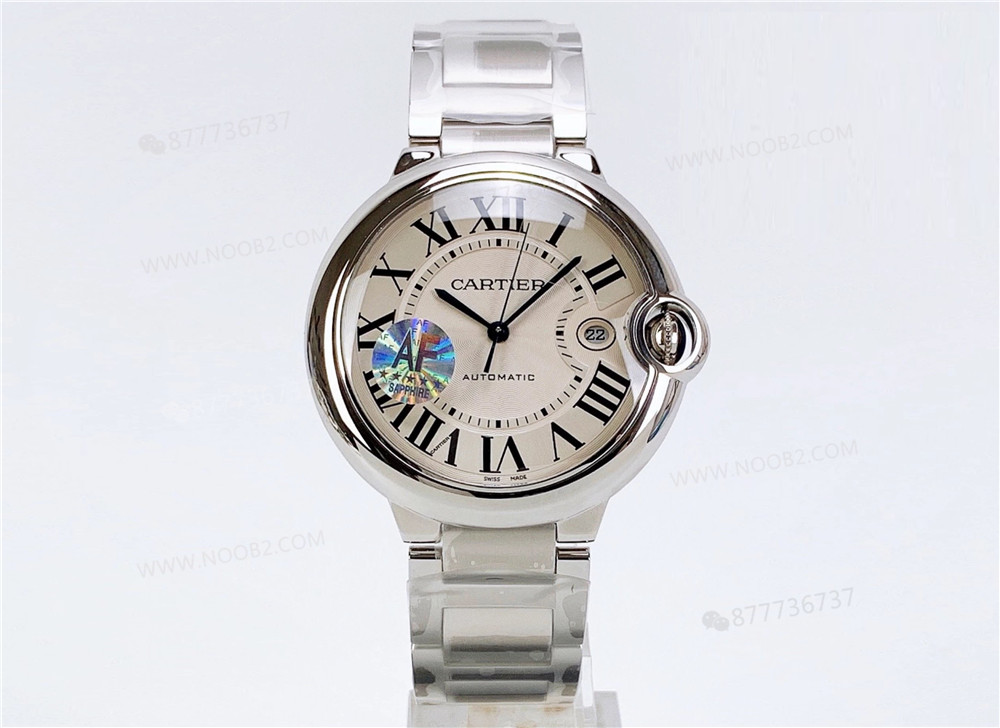Gerçek-replika karşılaştırması: AF Factory Ballon Bleu 42 mm büyük boy erkek replika saat — 1. fotoğraf