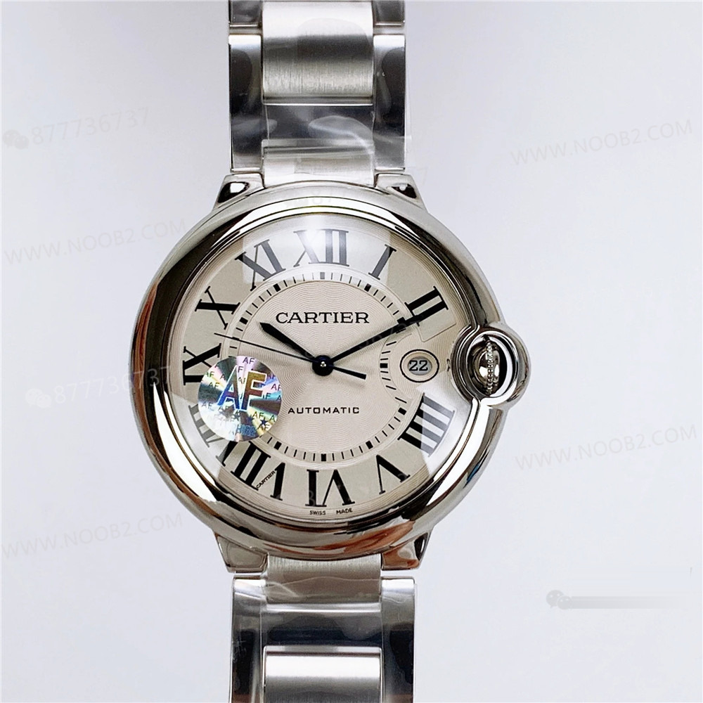 Gerçek-replika karşılaştırması: AF Factory Ballon Bleu 42 mm büyük boy erkek replika saat — 12. fotoğraf