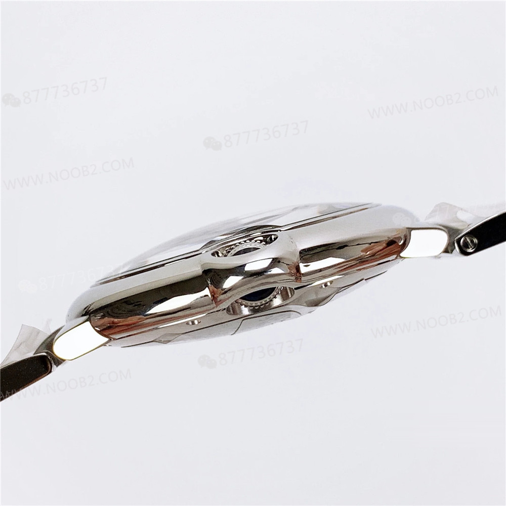 Gerçek-replika karşılaştırması: AF Factory Ballon Bleu 42 mm büyük boy erkek replika saat — 15. fotoğraf