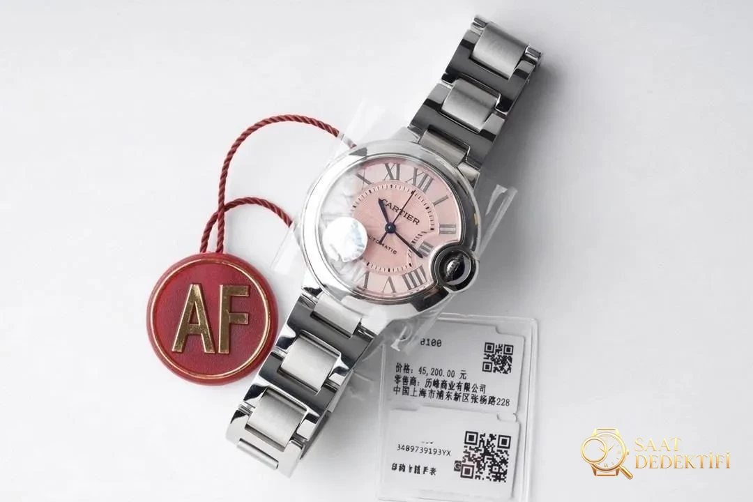 Gerçek-replika karşılaştırması: AF Factory Cartier Ballon Bleu 33 mm pembe kadran 076 orijinal mekanizma bir bakışta ele verir mi? - Tepe Koruması ve Ayar Fonksiyonu