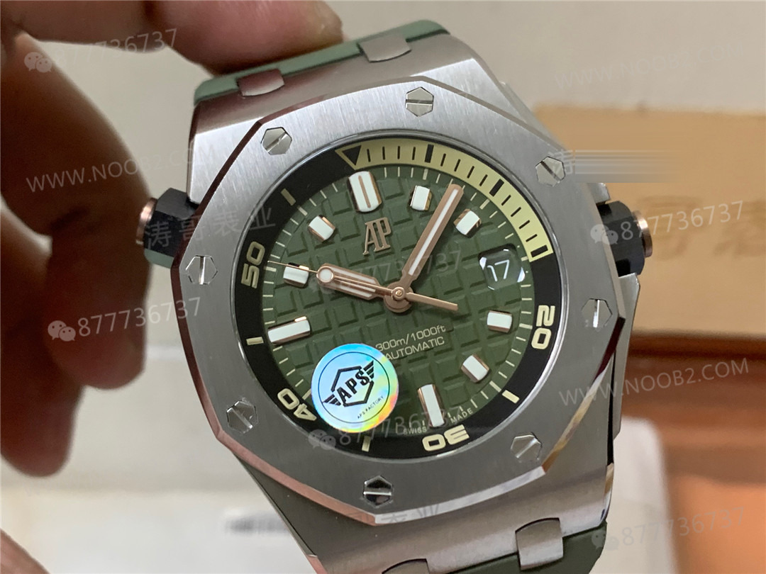 Gerçek-replika karşılaştırması: APS Factory Audemars Piguet 15720 hızlı sök kayış 4308 mekanizma — 11. fotoğraf
