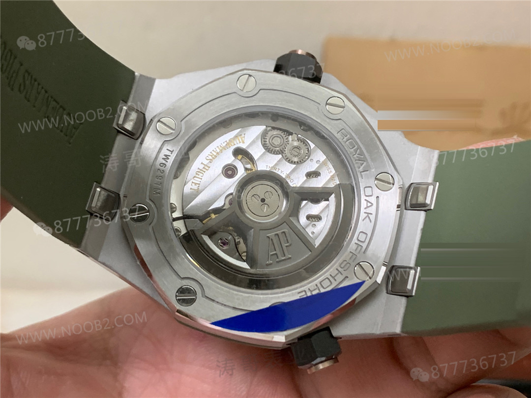 Gerçek-replika karşılaştırması: APS Factory Audemars Piguet 15720 hızlı sök kayış 4308 mekanizma — 16. fotoğraf