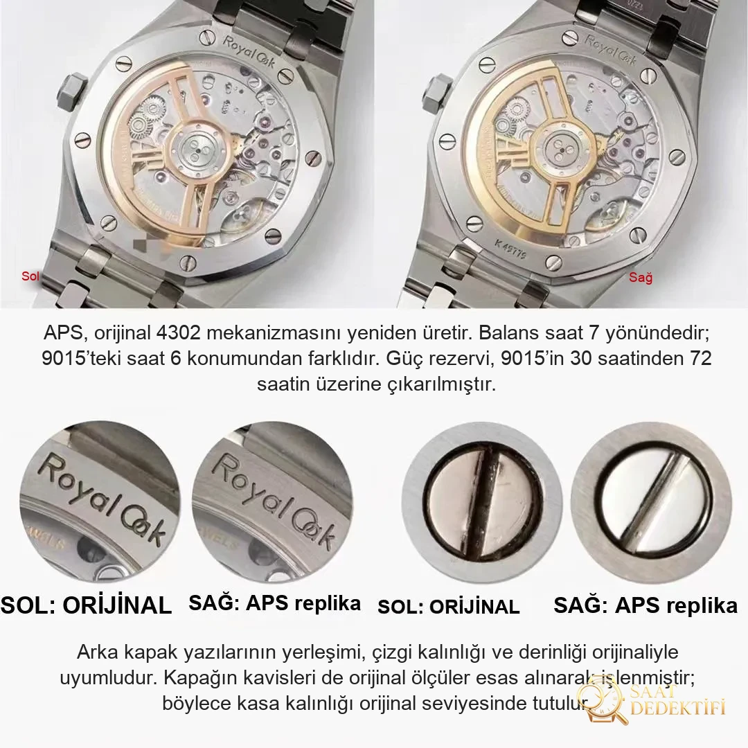 Réel ou réplique : APS Factory Audemars Piguet Royal Oak 15500