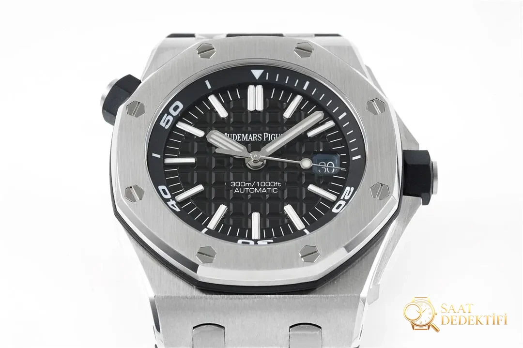 Gerçek-replika karşılaştırması: APS Factory Audemars Piguet Royal Oak 15710 entegre 3120 mekanizma V2 versiyonu incelemesi - Kasa Profili ve Kurma Kolu İncelemesi
