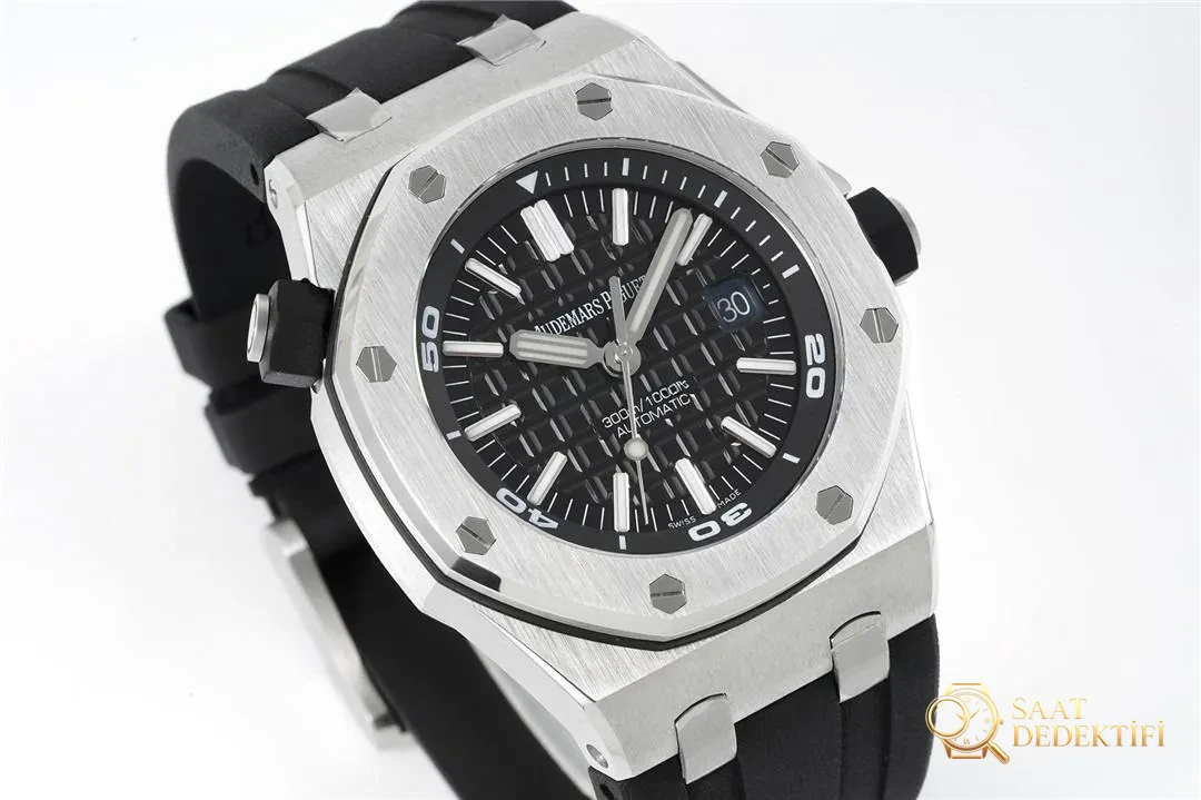 Gerçek-replika karşılaştırması: APS Factory Audemars Piguet Royal Oak 15710 entegre 3120 mekanizma V2 versiyonu incelemesi - Makro Kadran ve İndeks İşçiliği