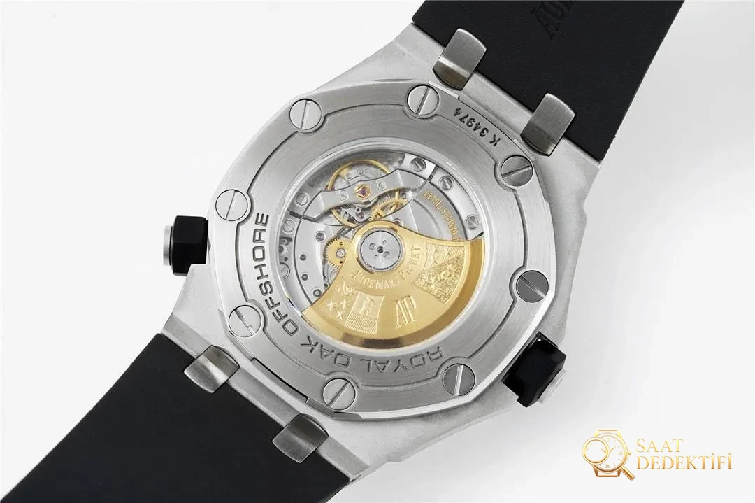 Gerçek-replika karşılaştırması: APS Factory Audemars Piguet Royal Oak 15710 entegre 3120 mekanizma V2 versiyonu incelemesi - Mekanizma Zemberek ve Balans Detayı