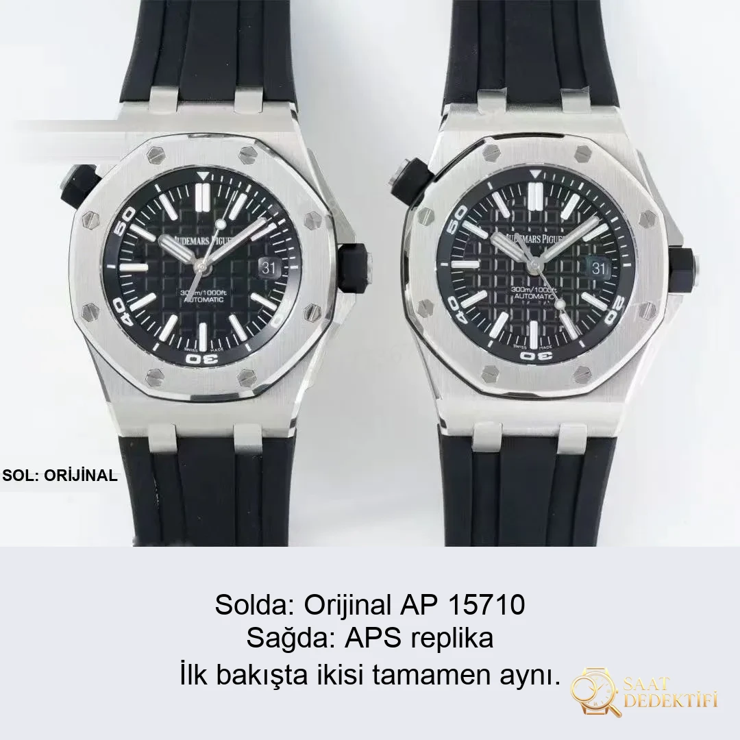 Gerçek-replika karşılaştırması: APS Factory Audemars Piguet Royal Oak 15710 entegre 3120 mekanizma V2 versiyonu incelemesi - Kasa Çeliği ve Polisaj Kalitesi