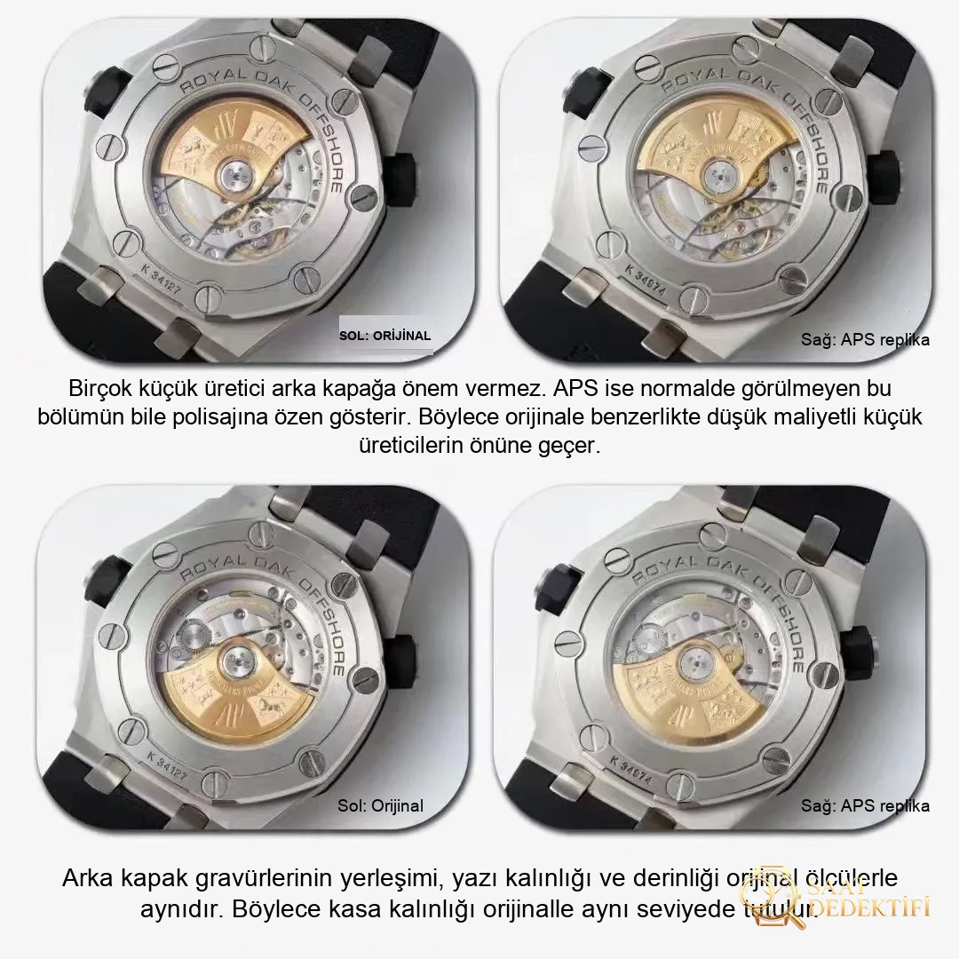 Gerçek-replika karşılaştırması: APS Factory Audemars Piguet Royal Oak 15710 entegre 3120 mekanizma V2 versiyonu incelemesi - Toka İçi Mikro Ayar Mekanizması
