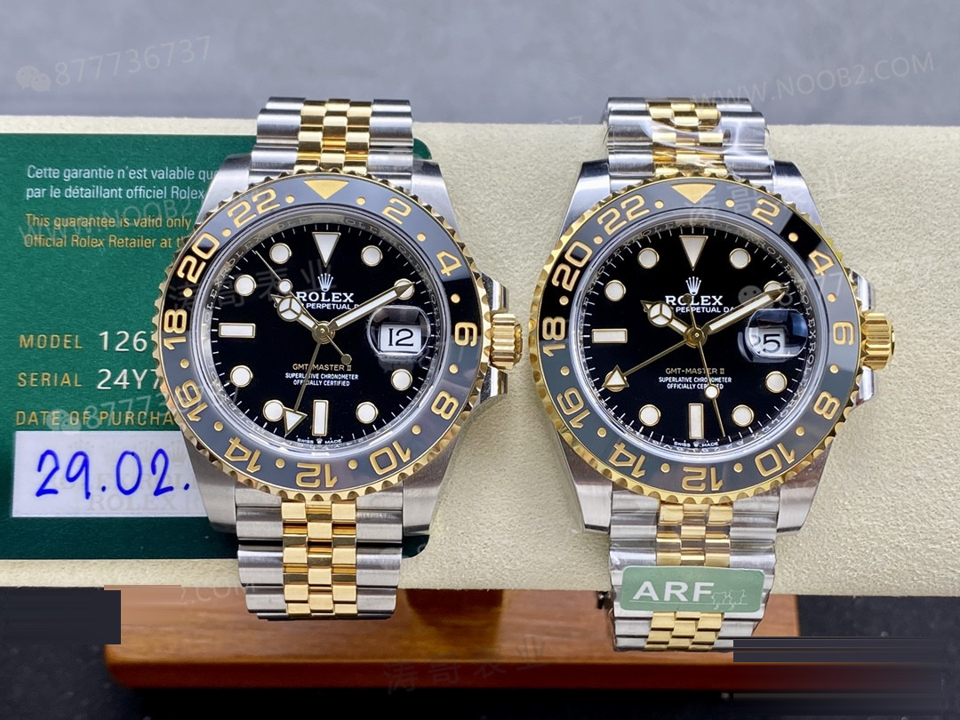 Gerçek-replika karşılaştırması: ARF Factory Rolex ağırlıklandırılmış GMT iki renkli asetli yumurta bezel gerçekten 166 gram mı? — 1. fotoğraf