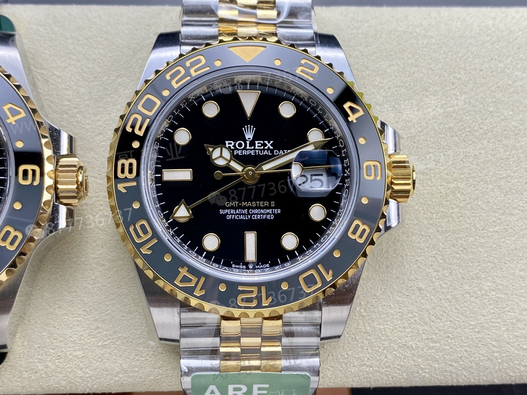 Gerçek-replika karşılaştırması: ARF Factory Rolex ağırlıklandırılmış GMT iki renkli asetli yumurta bezel gerçekten 166 gram mı? — 5. fotoğraf
