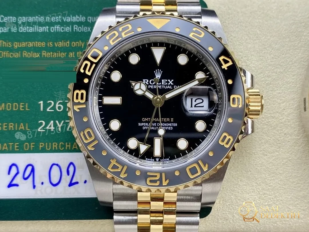Gerçek-replika karşılaştırması: ARF Factory Rolex ağırlıklandırılmış GMT iki renkli asetli yumurta bezel gerçekten 166 gram mı? - Makro Kadran ve İndeks İşçiliği