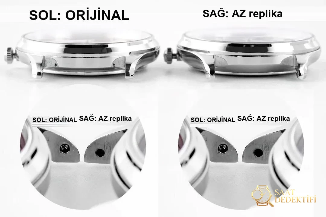 Real vs. replica: How does the AZ Factory Jaeger-LeCoultre Master Moonphase q1368470 watch fare? - Clip Lock and Laser Stamps