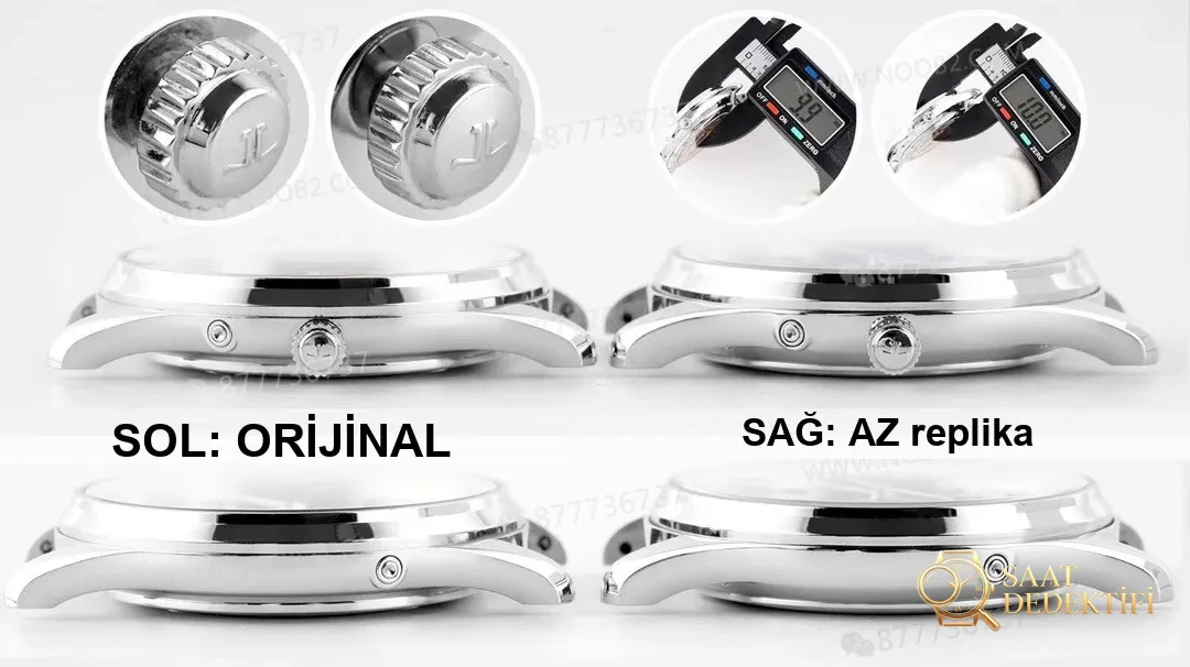 Real vs. replica: How does the AZ Factory Jaeger-LeCoultre Master Moonphase q1368470 watch fare? - Wrist Position and Case Proportion