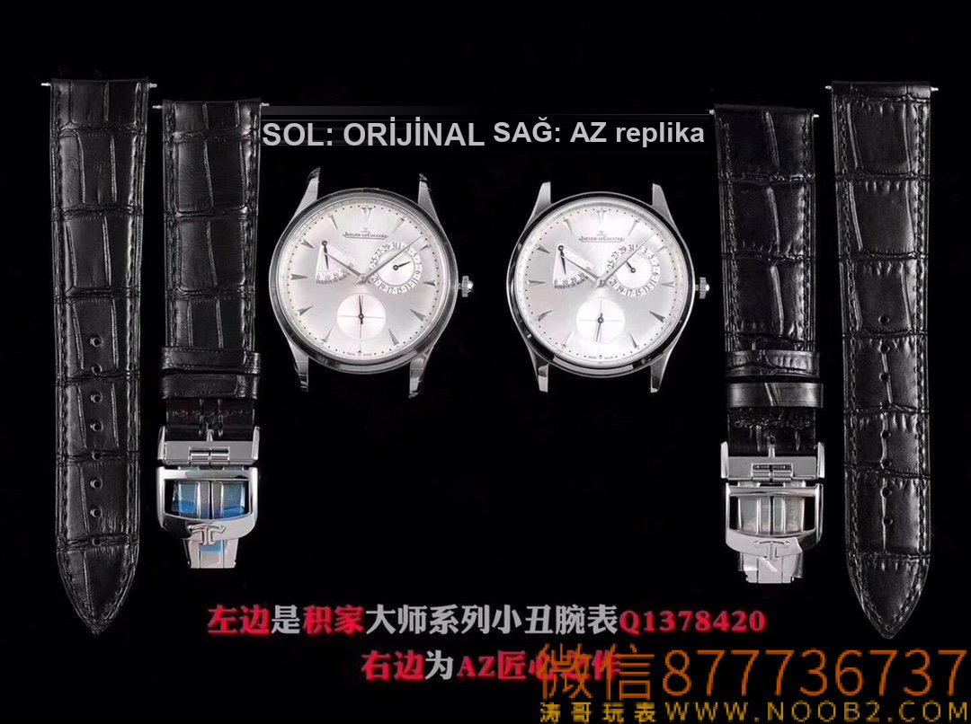 Gerçek-replika karşılaştırması: AZ Factory Joker — Jaeger-LeCoultre Master serisi 1378420 saat — 2. fotoğraf