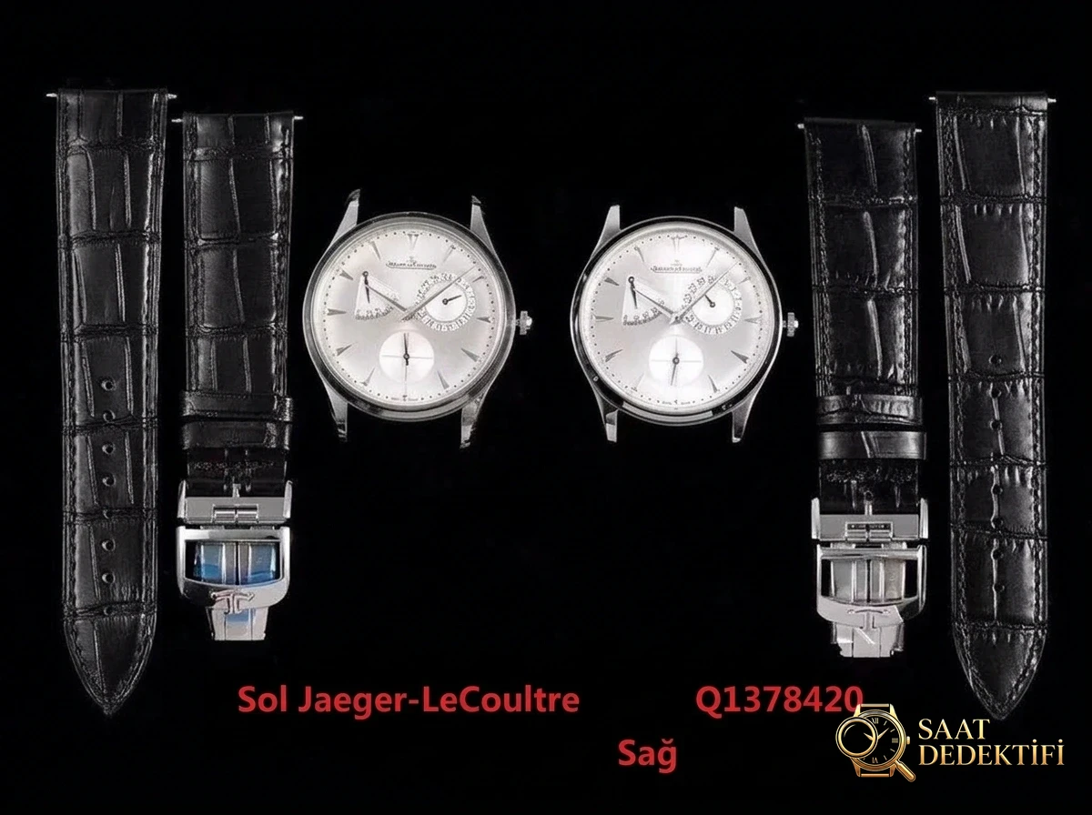 Gerçek-replika karşılaştırması: AZ Factory Joker — Jaeger-LeCoultre Master serisi 1378420 saat - Kadran Detayı ve Bezel İşçiliği