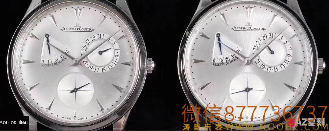 Gerçek-replika karşılaştırması: AZ Factory Joker — Jaeger-LeCoultre Master serisi 1378420 saat — 5. fotoğraf
