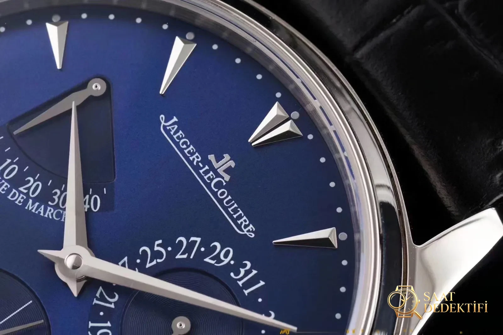 Gerçek-replika karşılaştırması: AZ Factory Joker — Jaeger-LeCoultre Master serisi 1378420 saat - Kasa Köşe Kesimleri ve Pah Kırma Hatları