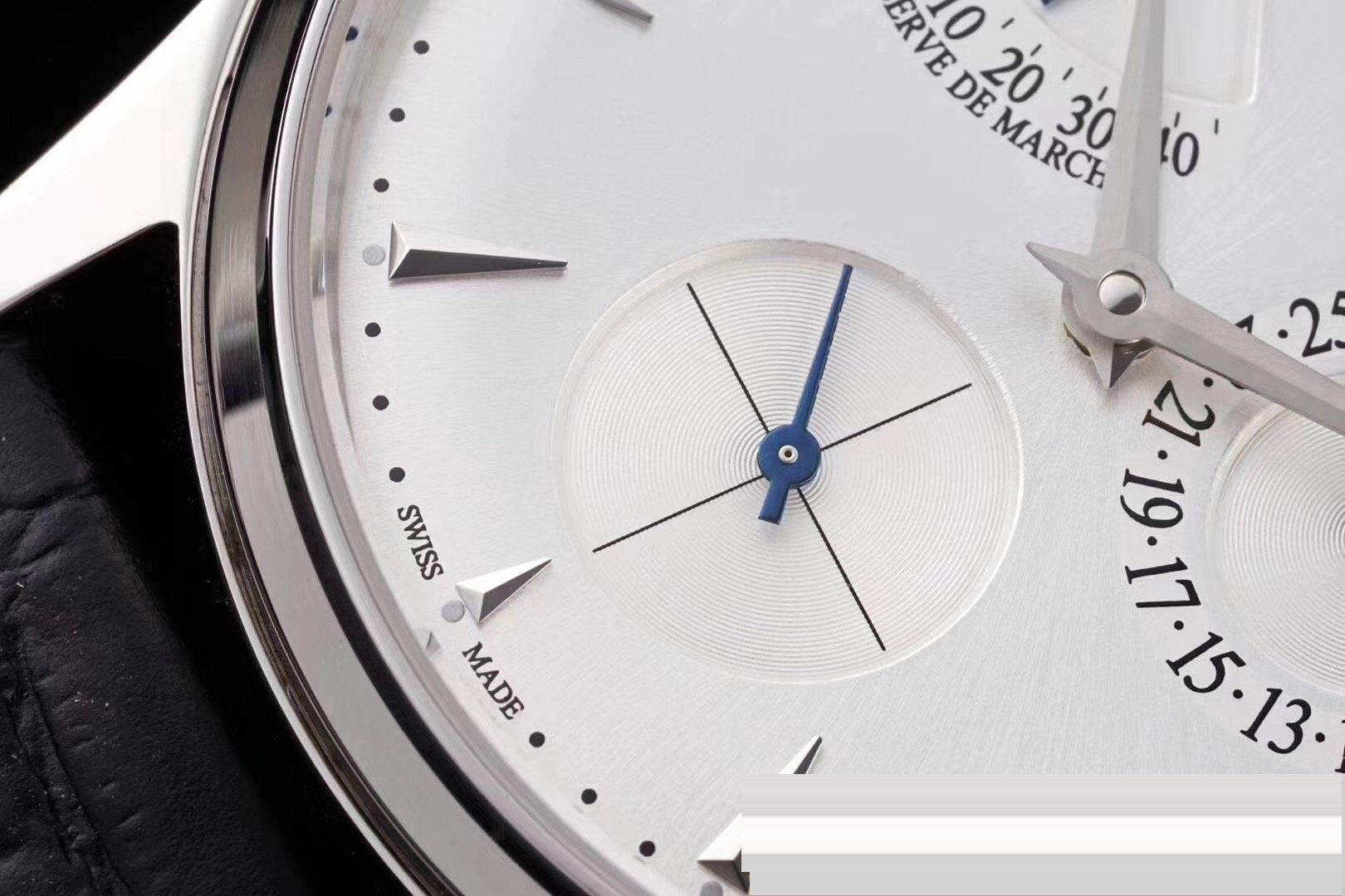 Gerçek-replika karşılaştırması: AZ Factory Joker — Jaeger-LeCoultre Master serisi 1378420 saat — 40. fotoğraf