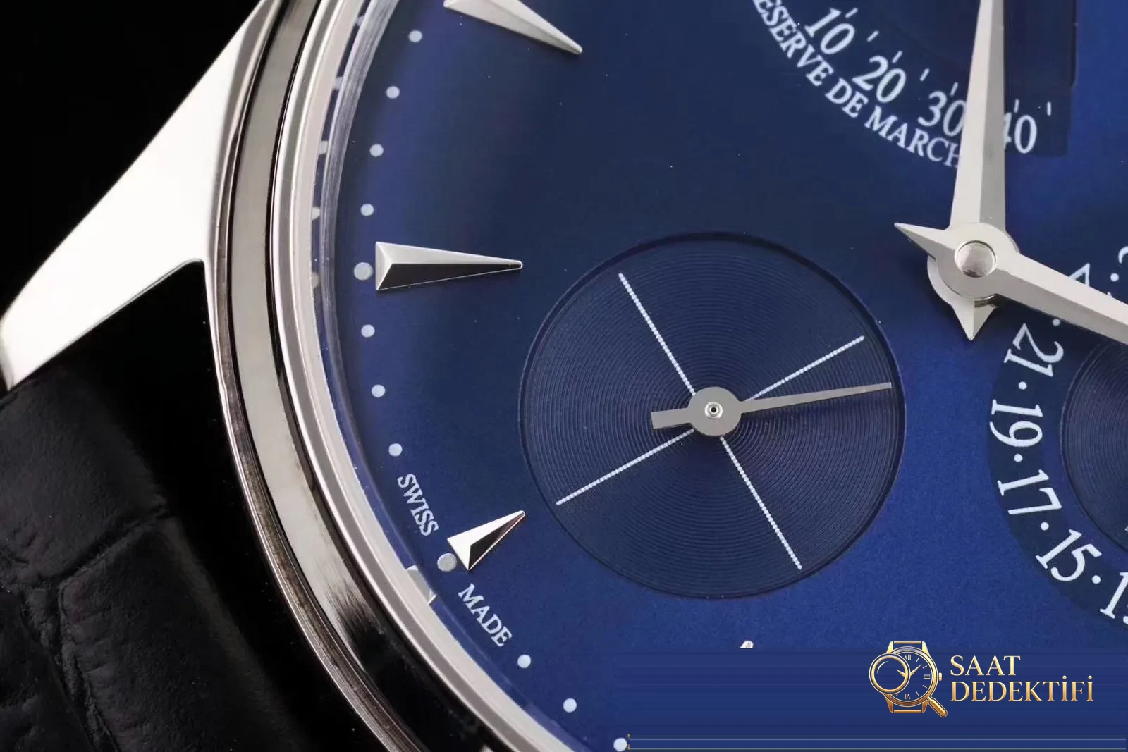 Gerçek-replika karşılaştırması: AZ Factory Joker — Jaeger-LeCoultre Master serisi 1378420 saat - Kasa Arka Yivleri ve Sızdırmazlık Contası