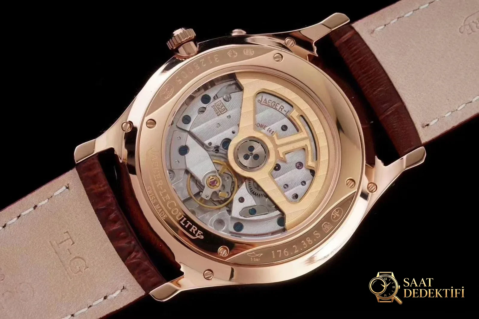 Gerçek-replika karşılaştırması: AZ Factory Joker — Jaeger-LeCoultre Master serisi 1378420 saat - Kadran Işık Kırılmaları ve Yüzey Dokusu