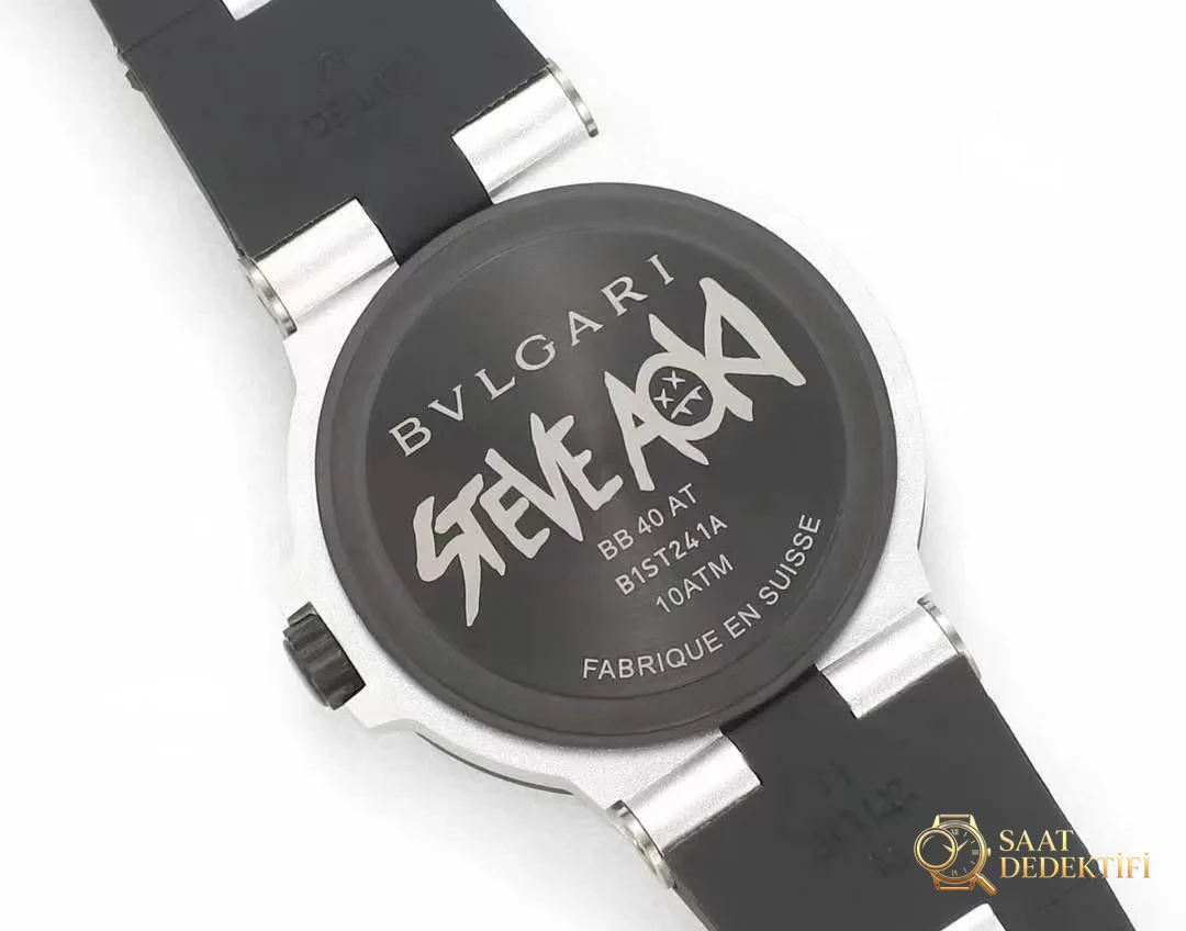 Gerçek-replika karşılaştırması: BVF Factory Bulgari 103539 STEVE AOKI iş birliği üç renk ok - Kadran İbreleri ve Saniye Akışı