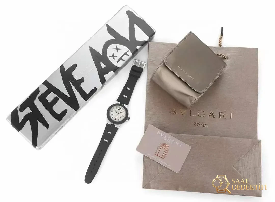 Gerçek-replika karşılaştırması: BVF Factory Bulgari 103539 STEVE AOKI iş birliği üç renk ok - Kordon Dokusu ve Dikiş Detayları