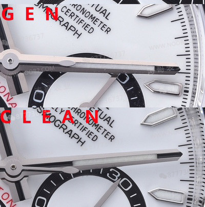 Gerçek-replika karşılaştırması: Clean Daytona 126500 Panda 4131 mekanizma orijinalle karşılaştırma — 4. fotoğraf