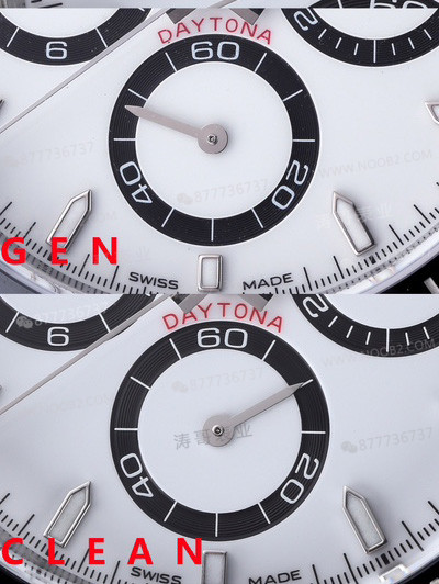 Gerçek-replika karşılaştırması: Clean Daytona 126500 Panda 4131 mekanizma orijinalle karşılaştırma — 8. fotoğraf