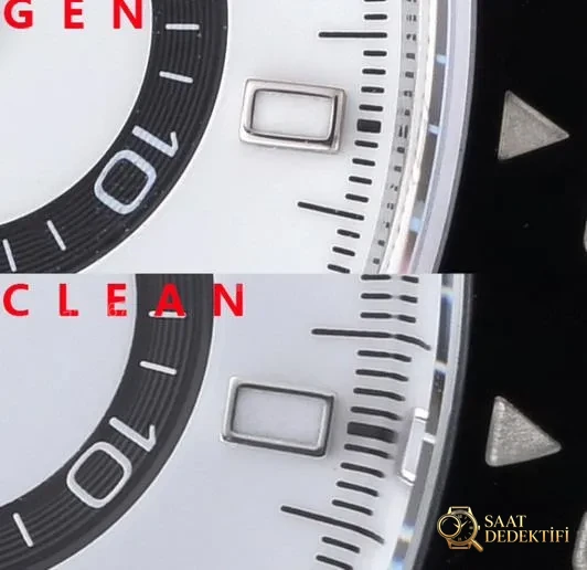 Gerçek-replika karşılaştırması: Clean Daytona 126500 Panda 4131 mekanizma orijinalle karşılaştırma - Mekanizma Zemberek ve Balans Detayı