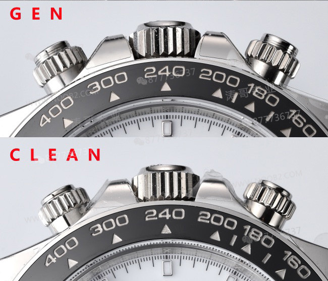 Gerçek-replika karşılaştırması: Clean Daytona 126500 Panda 4131 mekanizma orijinalle karşılaştırma — 15. fotoğraf