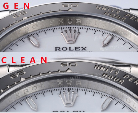 Gerçek-replika karşılaştırması: Clean Daytona 126500 Panda 4131 mekanizma orijinalle karşılaştırma — 17. fotoğraf