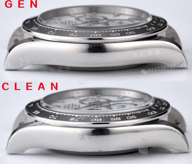 Gerçek-replika karşılaştırması: Clean Daytona 126500 Panda 4131 mekanizma orijinalle karşılaştırma — 19. fotoğraf