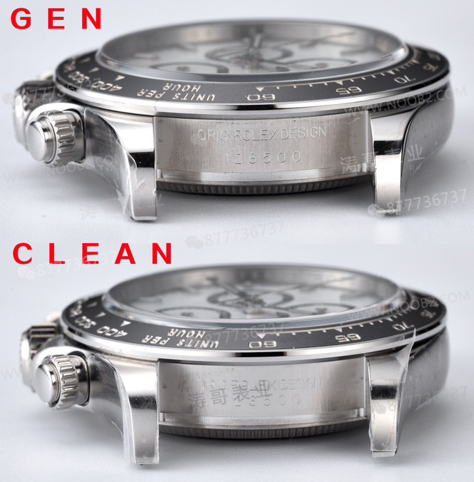 Gerçek-replika karşılaştırması: Clean Daytona 126500 Panda 4131 mekanizma orijinalle karşılaştırma — 20. fotoğraf