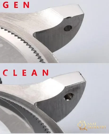 Gerçek-replika karşılaştırması: Clean Daytona 126500 Panda 4131 mekanizma orijinalle karşılaştırma - Arka Kapak Gravür ve Seri Numarası