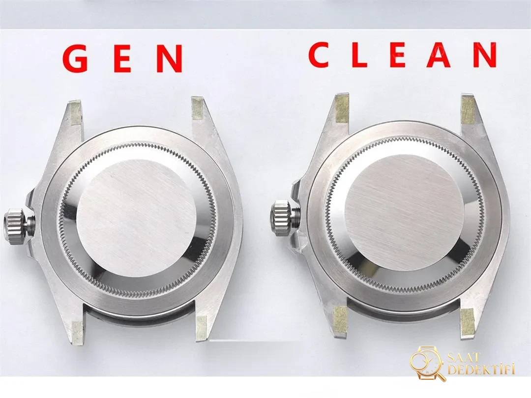 Gerçek-Replika Karşılaştırması: Clean Rolex Air-King m126900 Simetrik Saat İşaretleri - Kasa Profili ve Kurma Kolu İncelemesi