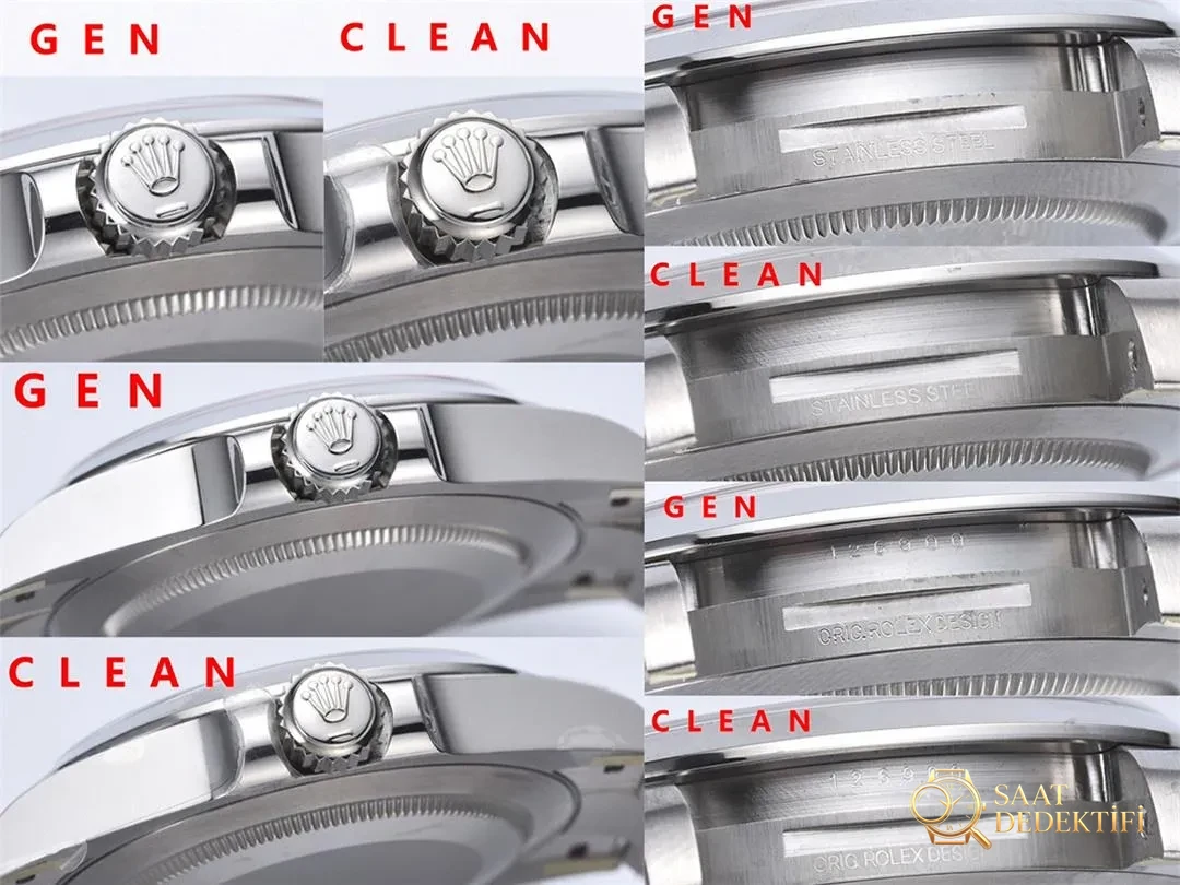 Gerçek-Replika Karşılaştırması: Clean Rolex Air-King m126900 Simetrik Saat İşaretleri - Genel Açı ve Estetik Duruş