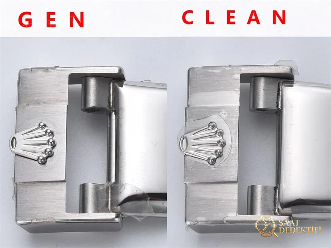 Gerçek-Replika Karşılaştırması: Clean Rolex Air-King m126900 Simetrik Saat İşaretleri - Tepe Koruması ve Ayar Fonksiyonu