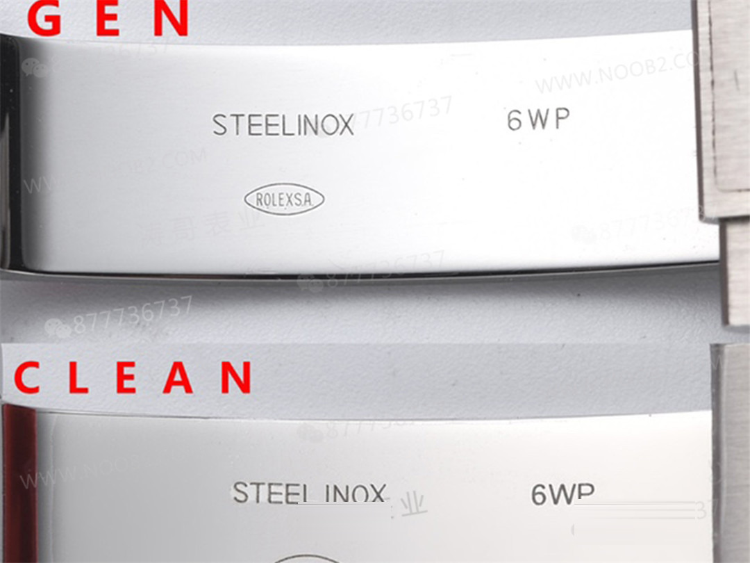 Gerçek-Replika Karşılaştırması: Clean Rolex Air-King m126900 Simetrik Saat İşaretleri — 16. fotoğraf