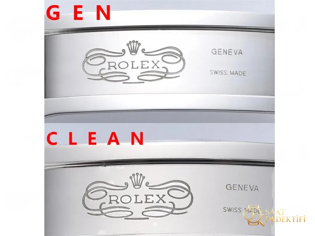 Gerçek-Replika Karşılaştırması: Clean Rolex Air-King m126900 Simetrik Saat İşaretleri - Kadran İbreleri ve Saniye Akışı