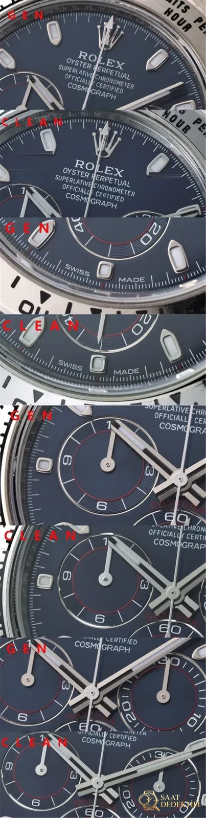 Gerçek-Replika Karşılaştırması: Clean Rolex Beyaz Altın Daytona Blue Cat m116509 Alınmaya Değer mi? - Bilekte Duruş ve Kasa Orantısı